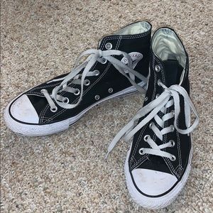 Women’s Black High Top Converse